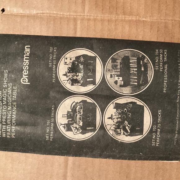Rare find Vintage Presto Magic Show, 1975, Set No. 1 by Pressman w/ Performance - Picture 6 of 6